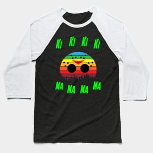 Retro Friday 13th Theme Jason Mask Ki Ki Ki Ma Ma Ma Baseball T-Shirt